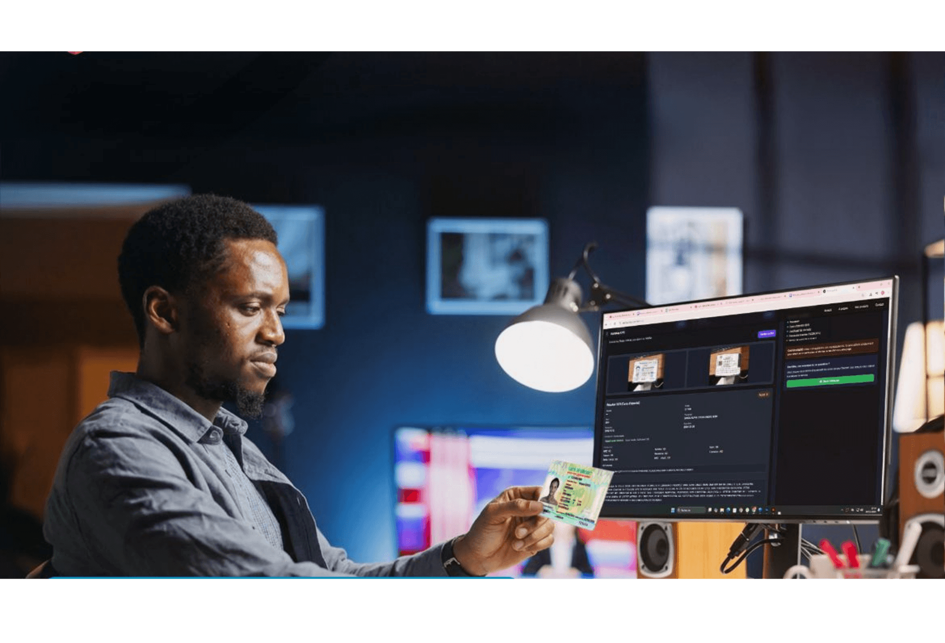 Illustration de vérification d'identité VeriChap KYC